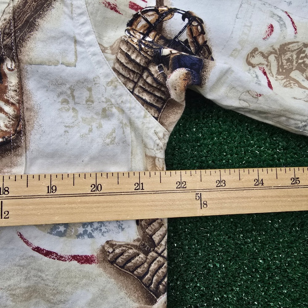 Clearwater Outfitters Shirt Mens Medium Button Down Old Time Baseball‎ Theme - Picture 4 of 8